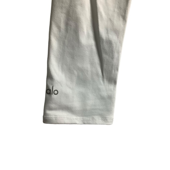 Alo Yoga White Cropped Leggings Sz XS - Picture 4 of 7